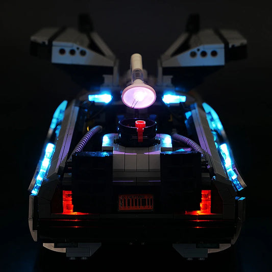 DIY building block lighting suitable for LEGO 10300 Back to the Future Time Machine, car LED remote control lighting