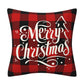 Black and red checkered car letter pillow cover, Amazon home sofa cushion cover, holiday pillow