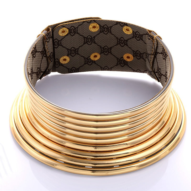 New Products Popular Jewelry Long Neck Ethnic Style Exaggerated Personality Metal Collar