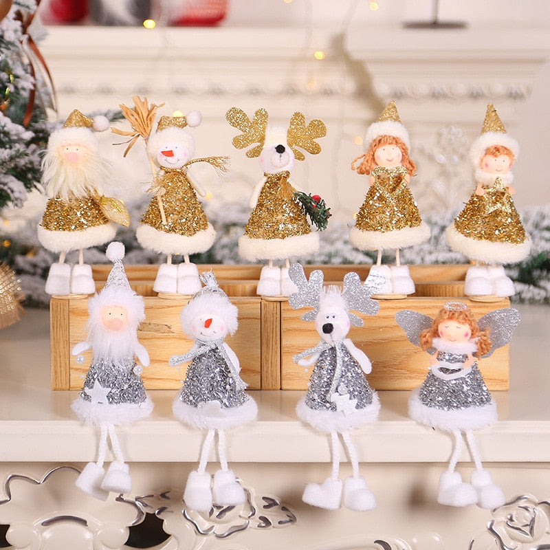 New Year Latest Christmas Angel Dolls Cute Xmas Tree Ornament Noel Deco Christmas Decoration for Home Navidad Kid Gift