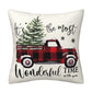 Black and red checkered car letter pillow cover, Amazon home sofa cushion cover, holiday pillow