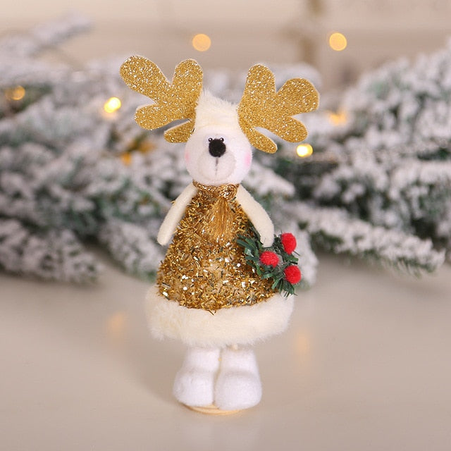New Year Latest Christmas Angel Dolls Cute Xmas Tree Ornament Noel Deco Christmas Decoration for Home Navidad Kid Gift
