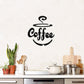Coffee Themed Mirror Acrylic Wall Stickers for Kitchen and Dining Room