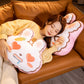 New Cartoon Rabbit Double Sided Printed Pillow Home Furnishing Pillow with Zipper Removable and Washable