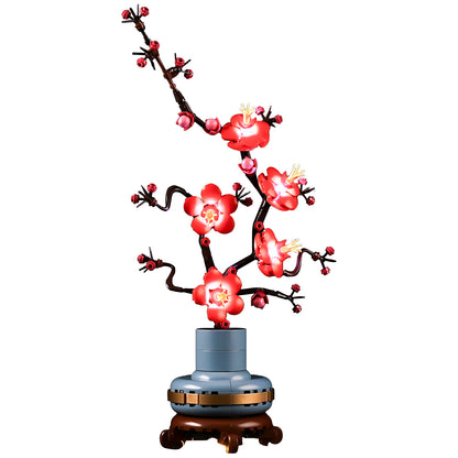 Compatible with LEGO 10369 Plum Blossom LED Lighting Building Blocks Toys Decorative Lights Potted Plants Series