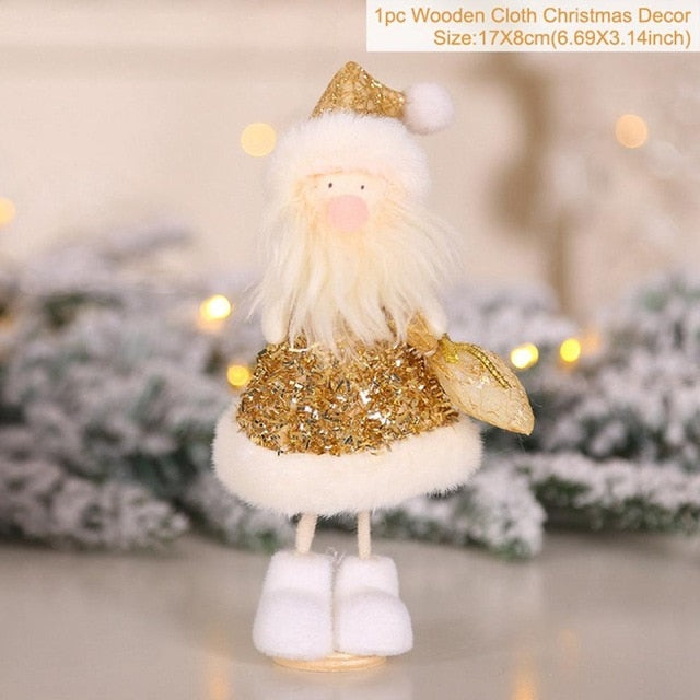 Christmas Angel Doll Merry Christmas Decor for Home Christmas Elf Tree Pendant Xmas Gifts Deco Noel Navidad New Year