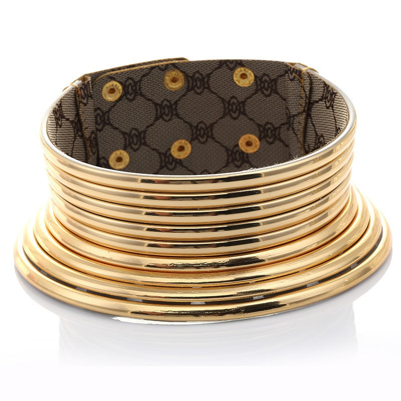 New Products Popular Jewelry Long Neck Ethnic Style Exaggerated Personality Metal Collar