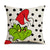 Christmas Pillow Cover Linen Christmas Greentown Cartoon Home Bedroom Pillow Sofa Cushion Cover