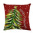 Christmas Pillow Cover Decoration Linen Printed Porch Courtyard Sofa Home Decoration Pillow Cover (excluding pillow core)