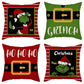 Christmas Pillow Cover Linen Christmas Greentown Cartoon Home Bedroom Pillow Sofa Cushion Cover