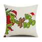 Christmas Pillow Cover Linen Christmas Greentown Cartoon Home Bedroom Pillow Sofa Cushion Cover
